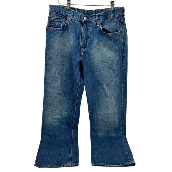 Lucky Brand Jeans Mens 34 (33x32 ACTUAL) 165 Straight Blue Denim Vintage - Picture 2 of 9